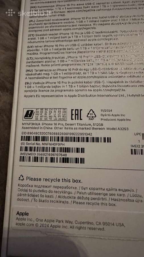 Kaip naujas 16 Pro 512gb su garantija - nuotraukos Nr. 4