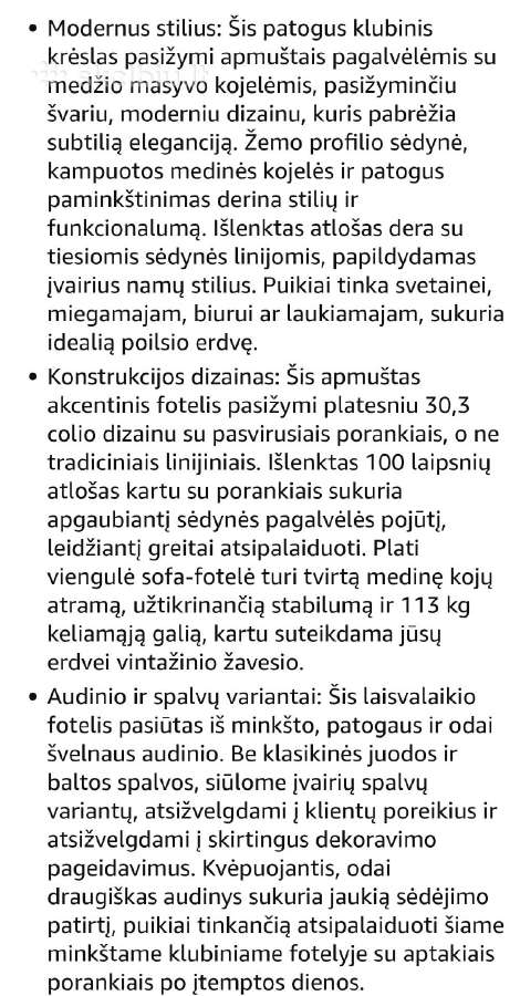 Vingli fotelis, krėslas - nuotraukos Nr. 5