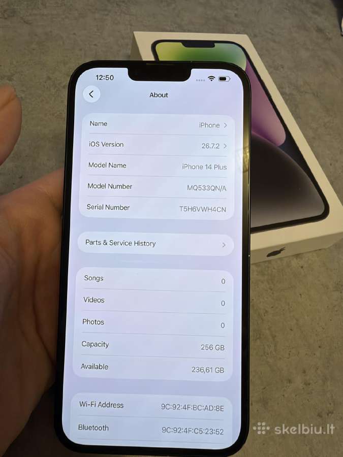 iPhone 14 plus 256 GB - nuotraukos Nr. 2