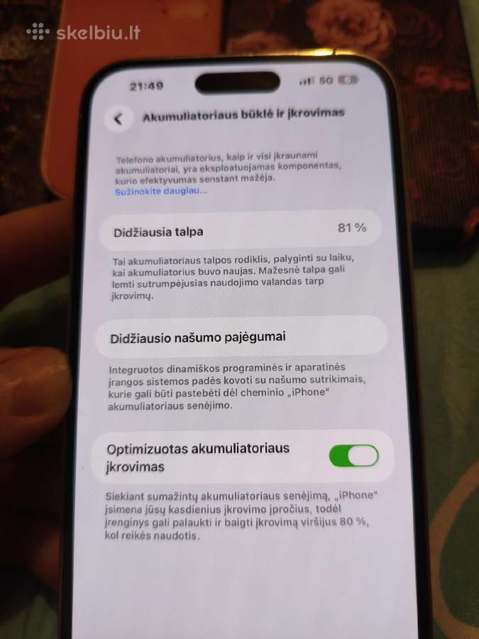 Parduodu puikios bukles Iphona 14pro max 128gb - nuotraukos Nr. 7