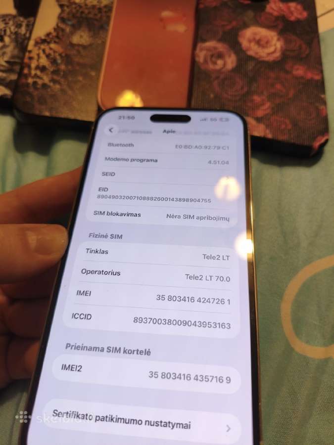 Parduodu puikios bukles Iphona 14pro max 128gb - nuotraukos Nr. 9