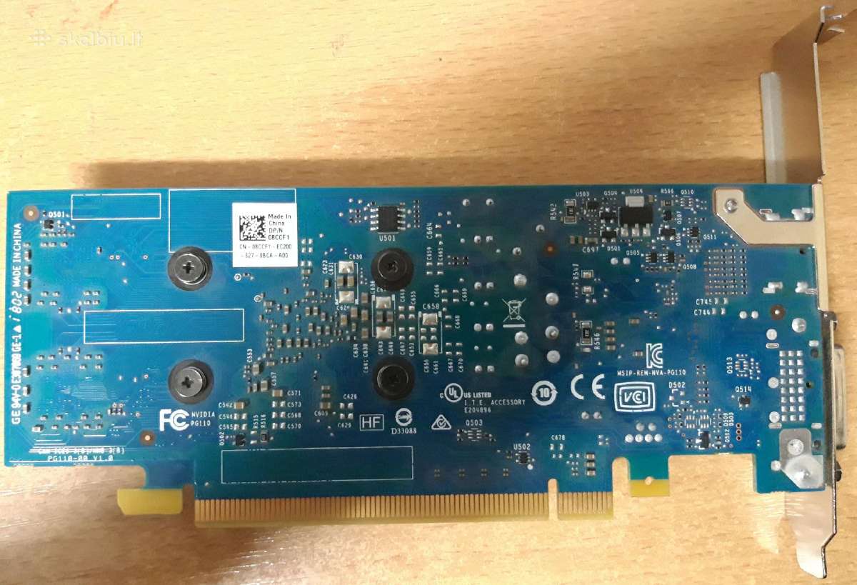 Vaizdo plokste: Nvidia Geforce GT 1030 2gb Gddr5 - nuotraukos Nr. 2