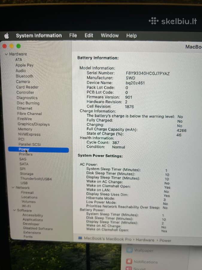 MacBook Pro 13 2019 Model A1989 i7/16gb RAM/500gb - nuotraukos Nr. 7