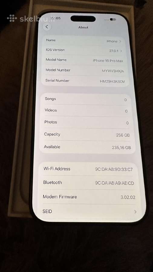 Kaip naujas ! iPhone 16 Pro Max su garantija - nuotraukos Nr. 3