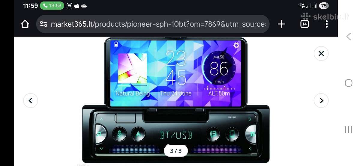 Pioneer carplay youtube waze ir visi kiti privalum - nuotraukos Nr. 3