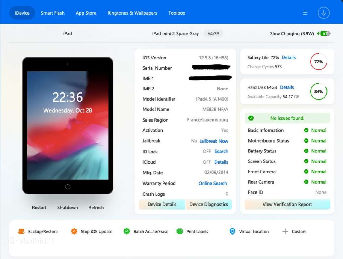 Apple iPad mini 2 64gb Wi-fi + Cellular (SIM) - nuotraukos Nr. 4
