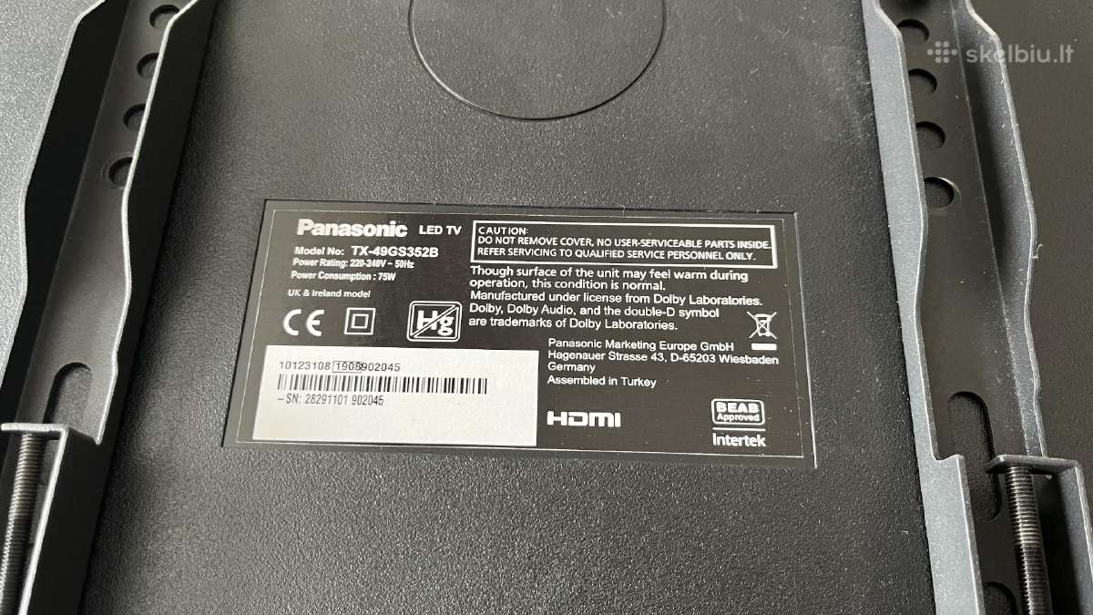 Panasonic 49" (124 cm) Full HD Smart TV - nuotraukos Nr. 3