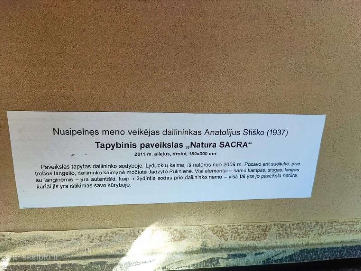 Anatolijus Stiško įrėmintas paveikslas - nuotraukos Nr. 3