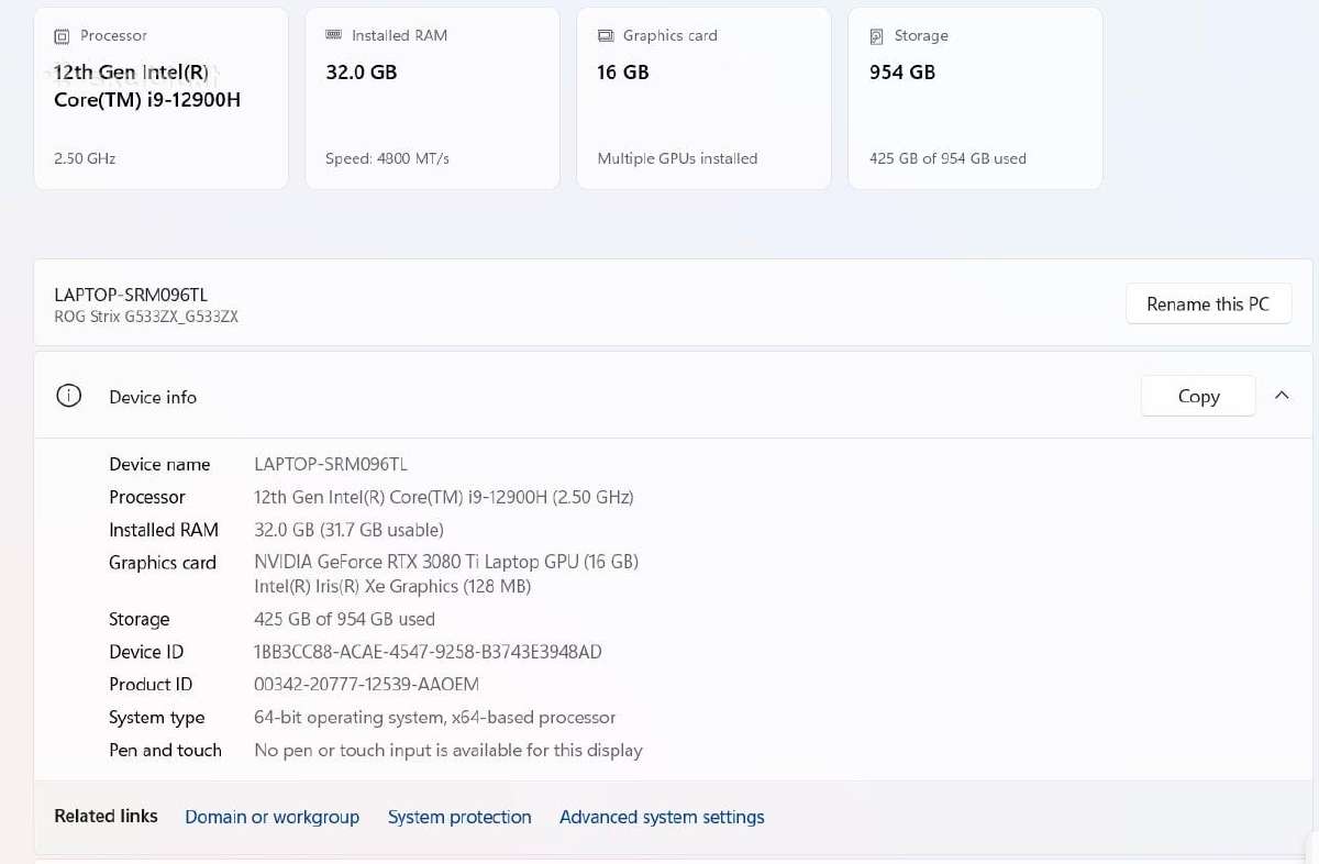Parduodamas Asus Rog Strix G533zx - nuotraukos Nr. 2