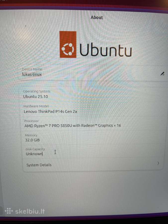 Lenovo Thinkpad P14s Gen 2a - nuotraukos Nr. 2