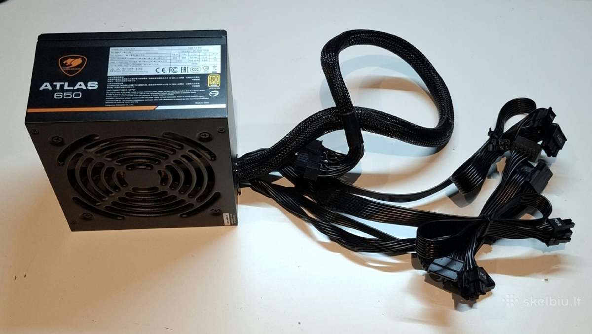 Cougar Atlas 650 W 80 Plus Bronze - nuotraukos Nr. 2