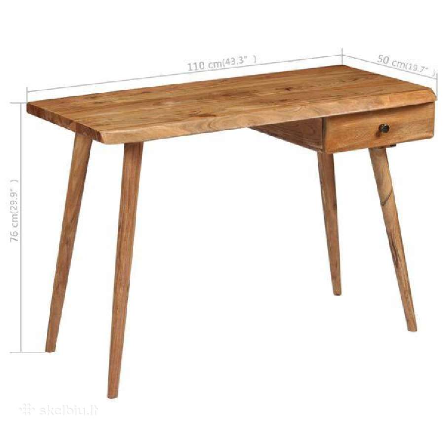 Rašomasis stalas, 110x50x76cm vidaxl(245666) - nuotraukos Nr. 5