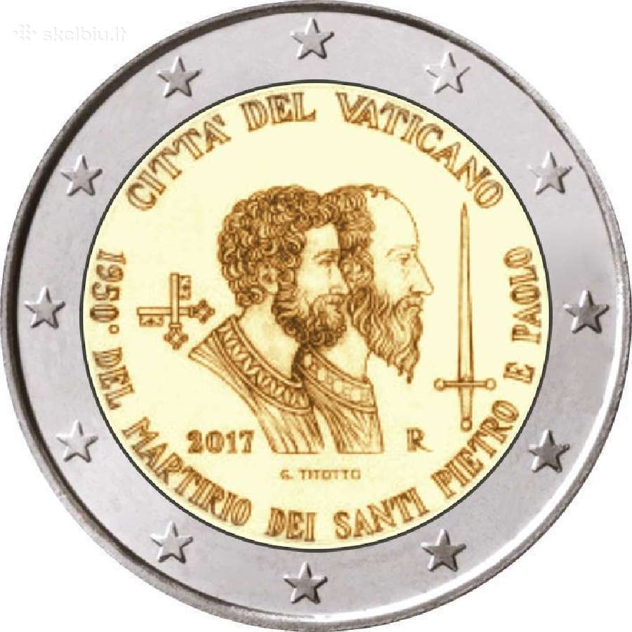 2 eurų Vatikano Unc proginės monetos - nuotraukos Nr. 13