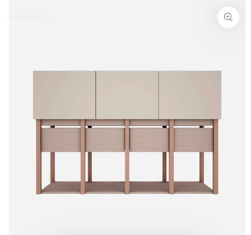 Medinė, Montessori Stiliaus Komoda "Tweens", Pink - nuotraukos Nr. 3