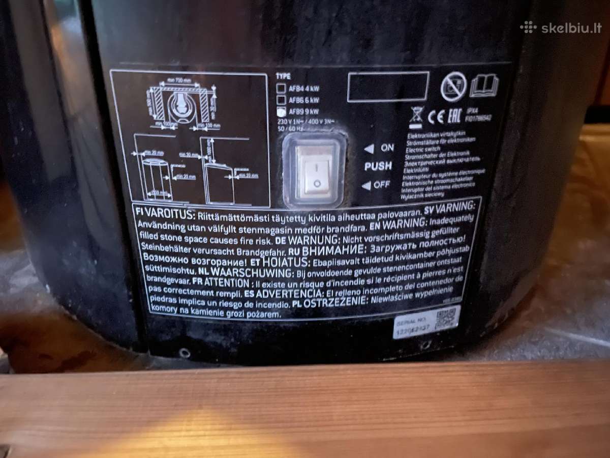 Parduodu naudotą pirties katilą termosą Harvia - nuotraukos Nr. 3