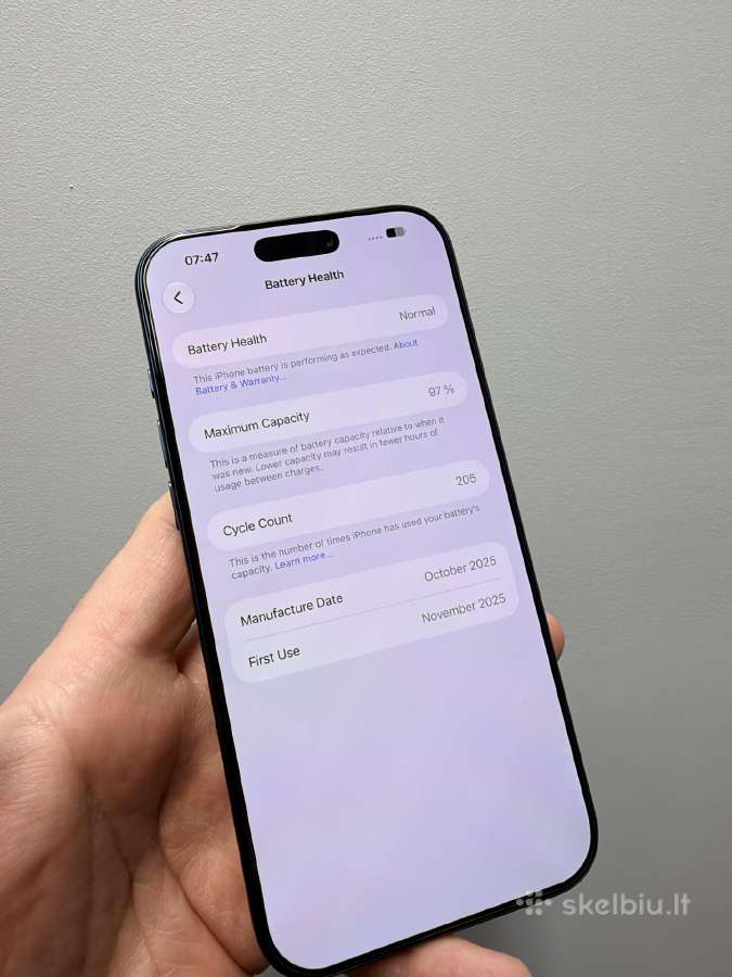 Apple iPhone 17 Pro Max, Deep Blue (256gb) - nuotraukos Nr. 8
