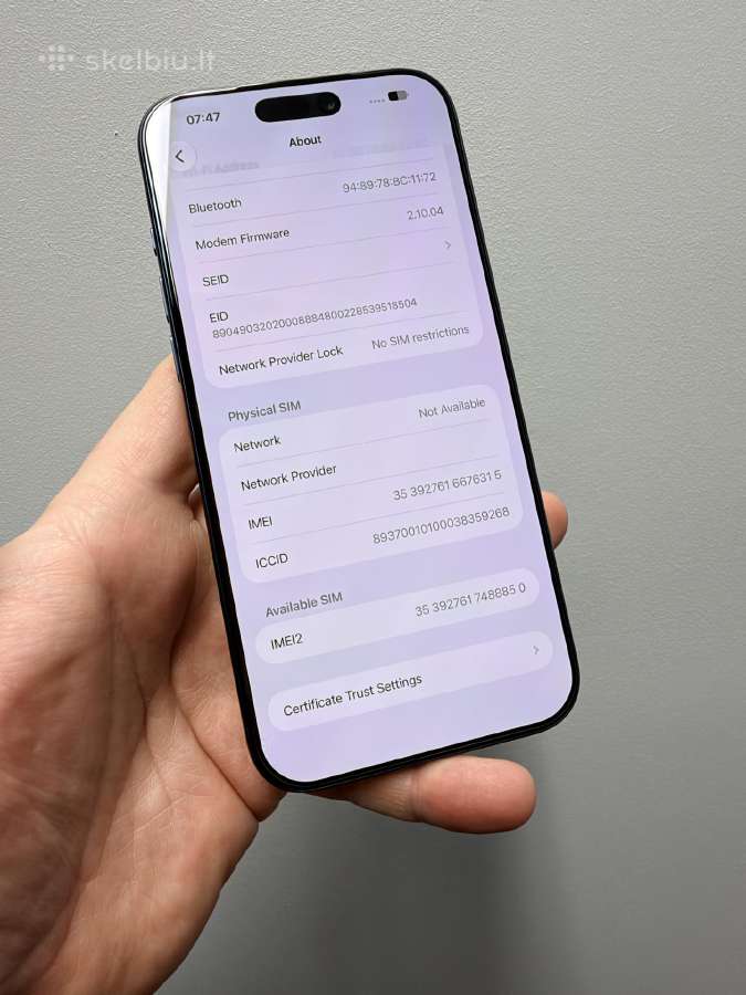 Apple iPhone 17 Pro Max, Deep Blue (256gb) - nuotraukos Nr. 10