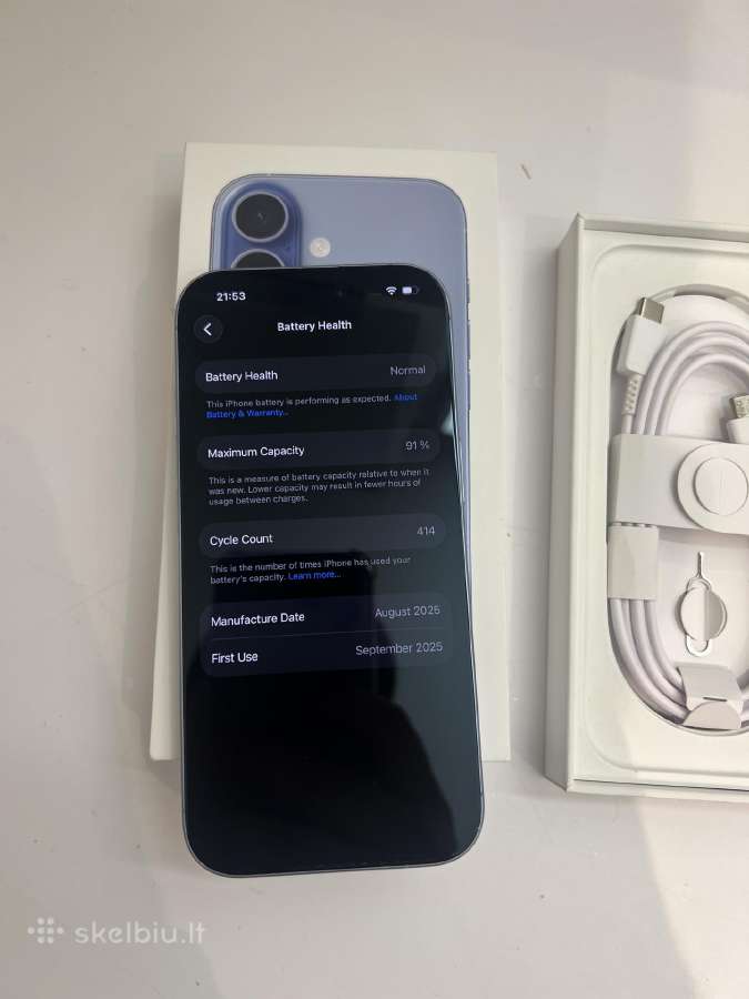 iPhone 17 mist blue 256gb - nuotraukos Nr. 4