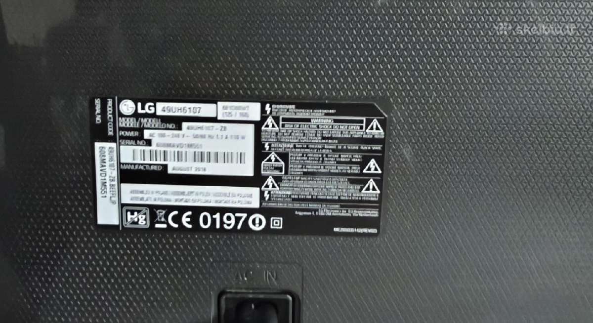 LG 43" 109cm Smart 4k Uhd - nuotraukos Nr. 12