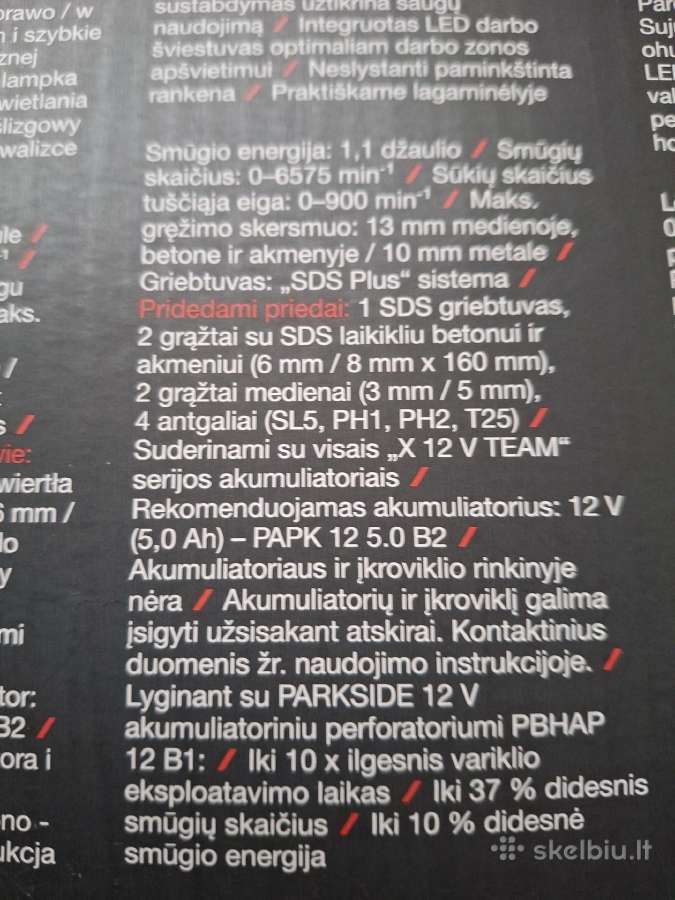 12v.akumuliatorinis smuginis suktuvas Pbhap-12b1. - nuotraukos Nr. 3
