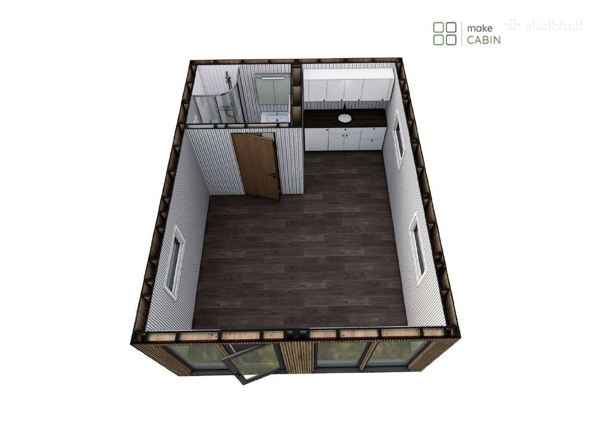 30 m² namelis su virtuve ir vonia, turime vietoje - nuotraukos Nr. 12