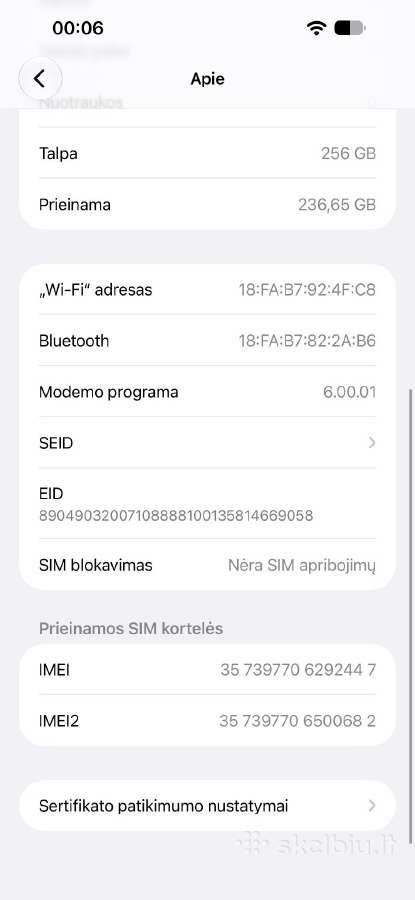 iPhone 14 Pro Max puikios būklės, baterija 92% - nuotraukos Nr. 6