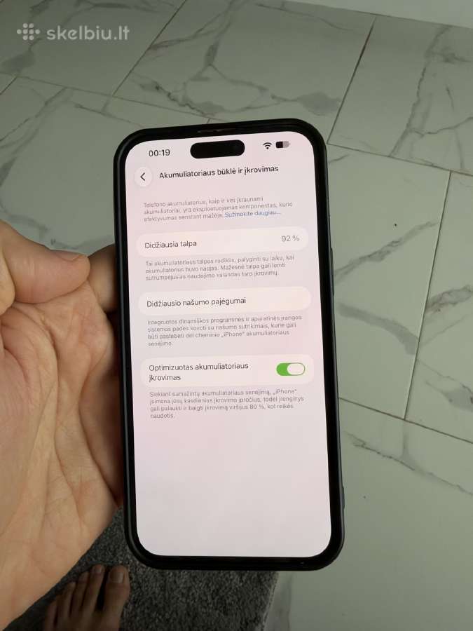 iPhone 14 Pro Max puikios būklės, baterija 92% - nuotraukos Nr. 10