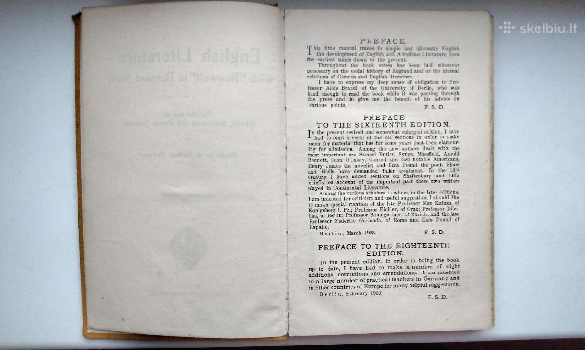 English Literature. 1930 m. leid. - nuotraukos Nr. 3