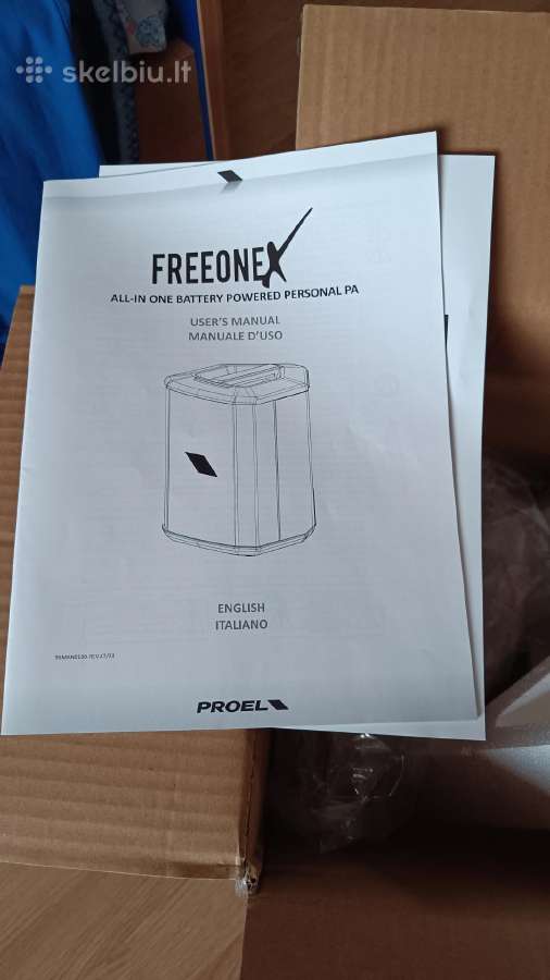 Parduodu nešiojama kolonele Proel Freeonex Nauja. - nuotraukos Nr. 9