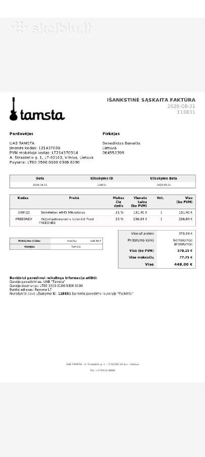 Parduodu nešiojama kolonele Proel Freeonex Nauja. - nuotraukos Nr. 10
