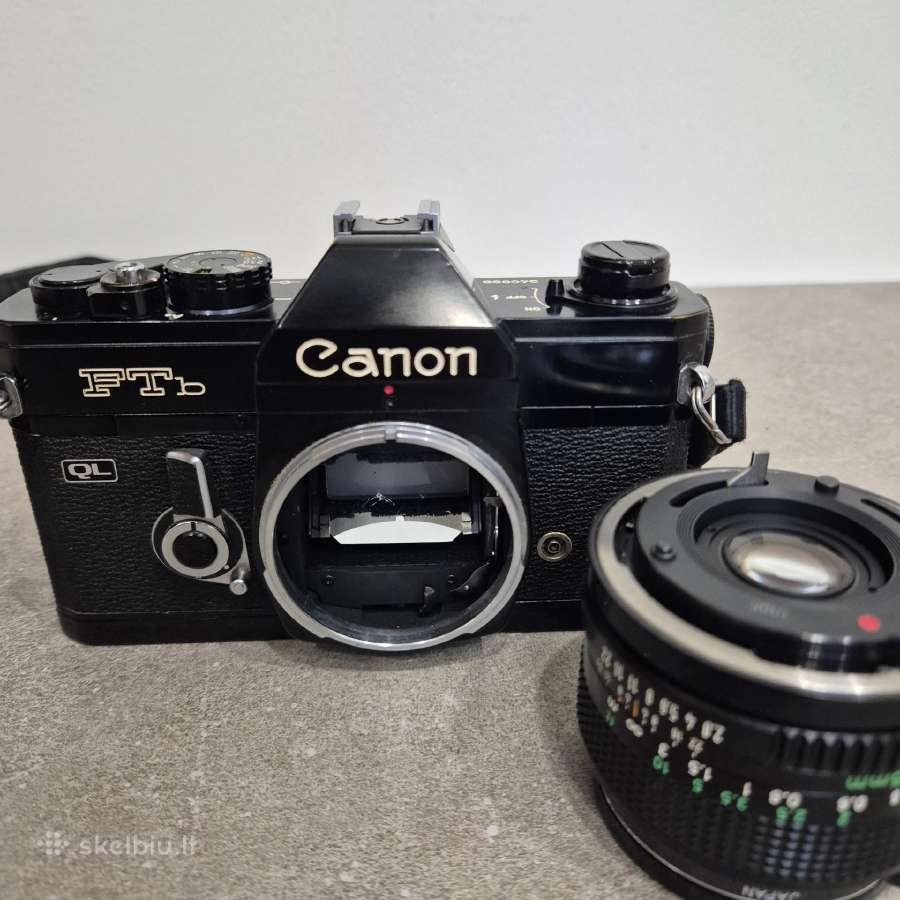 Klasikinis juostinis fotoaparatas Canon Ftb Ql - nuotraukos Nr. 3