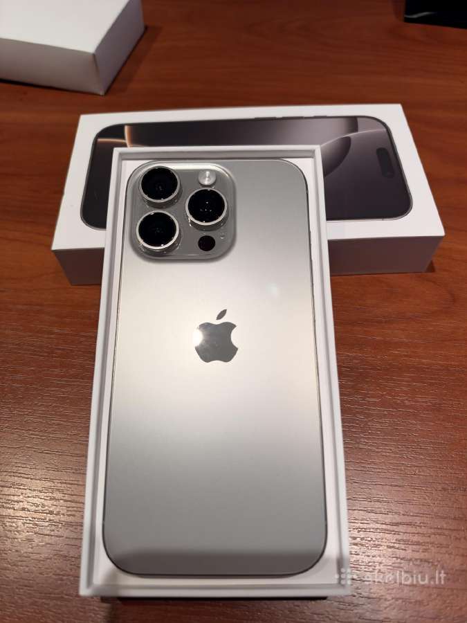 iPhone 16 Pro, Natural Titanium 256gb - nuotraukos Nr. 2