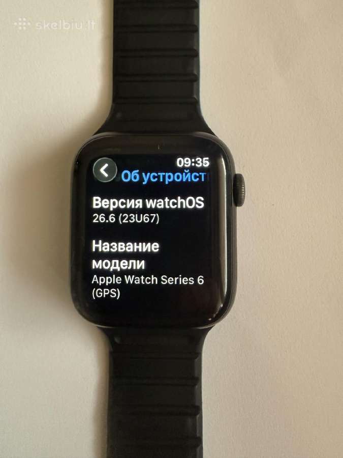 Apple watch 6 44mm juodas - nuotraukos Nr. 3