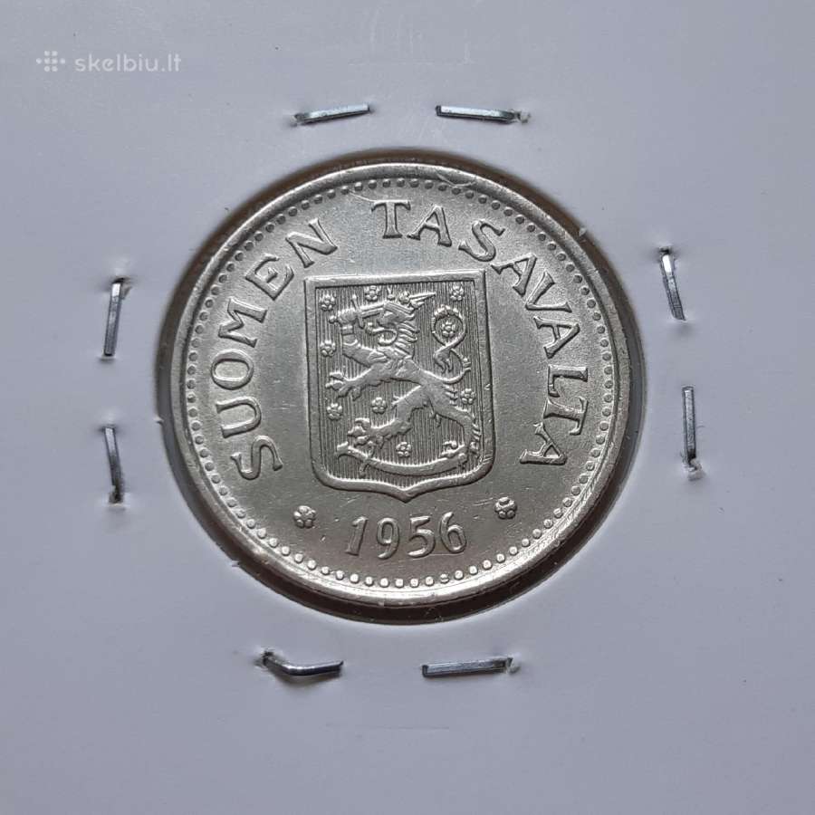 Suomija 100 markių sidabras 1956 - nuotraukos Nr. 2