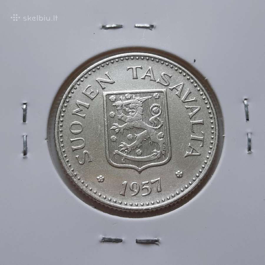 Suomija 200 markių sidabras 1957 - nuotraukos Nr. 2