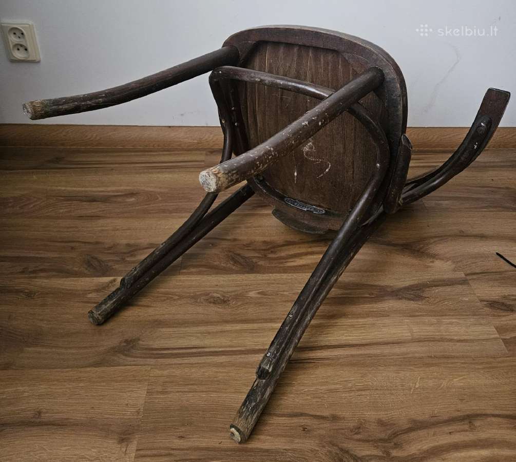 Thonet A-165 kede kreslas senovine - nuotraukos Nr. 14