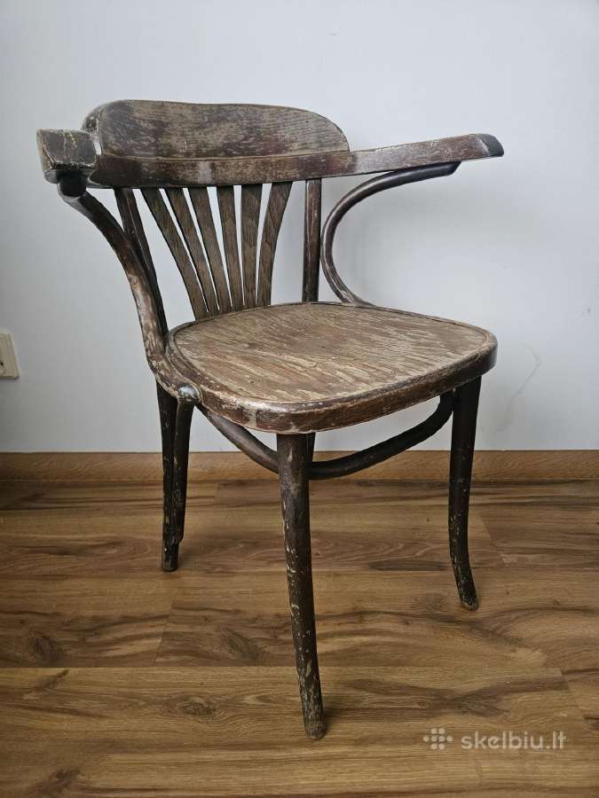 Thonet A-165 kede kreslas senovine - nuotraukos Nr. 13