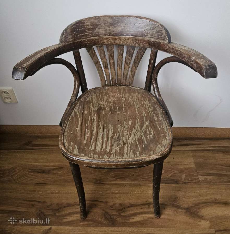Thonet A-165 kede kreslas senovine - nuotraukos Nr. 7