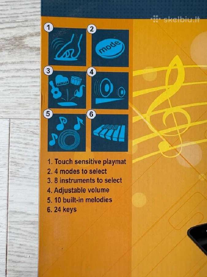 Muzikinis pianino kilimėlis vaikams - nuotraukos Nr. 2