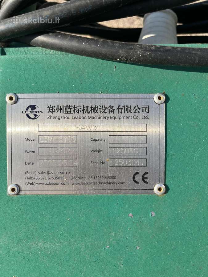 Medienos paketų skersavimo pjūklas Leabon 5,5 kw - nuotraukos Nr. 4