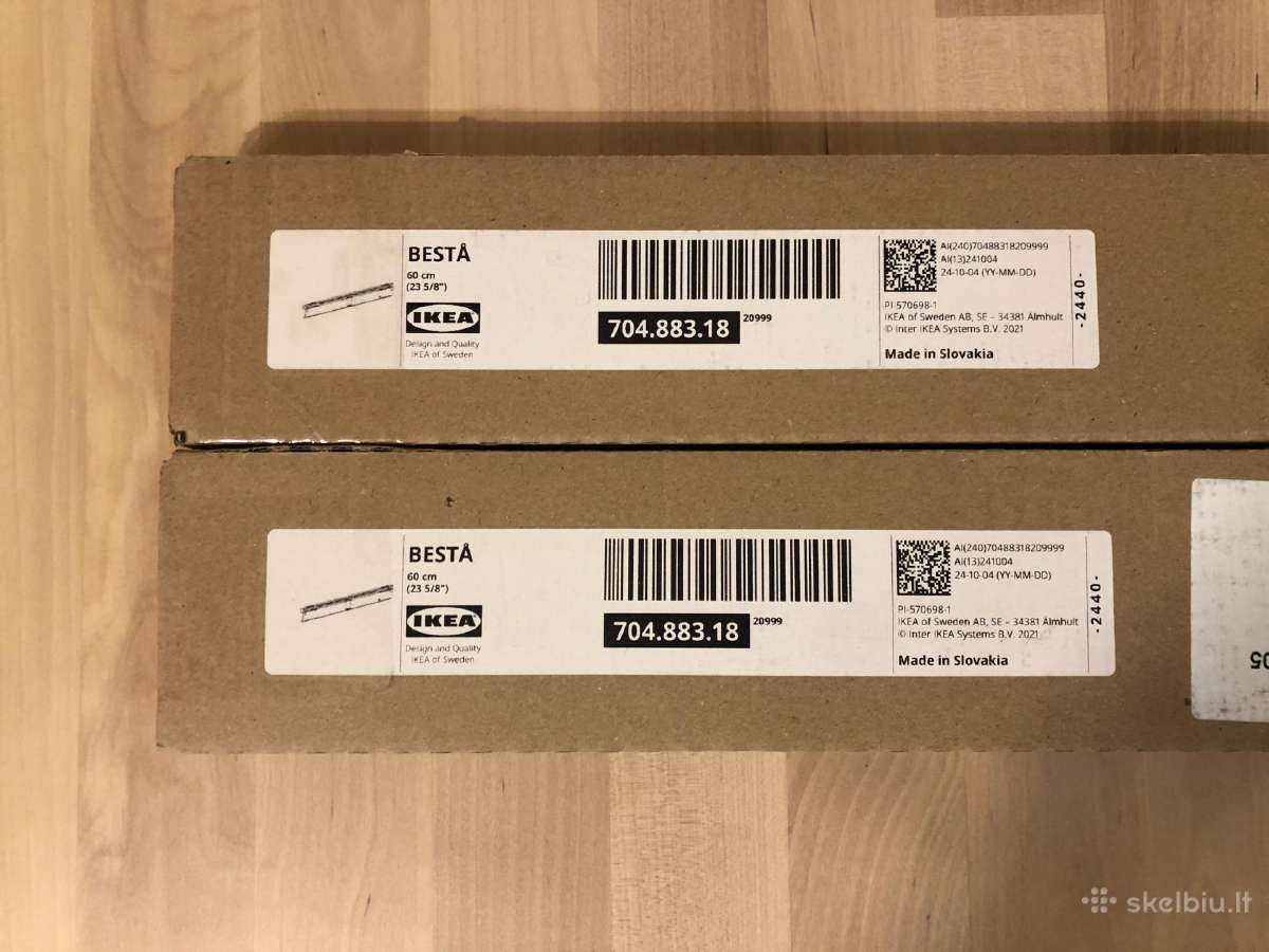 Ikea Besta sieninis tvirtinimo profilis, 2 vnt. - nuotraukos Nr. 3