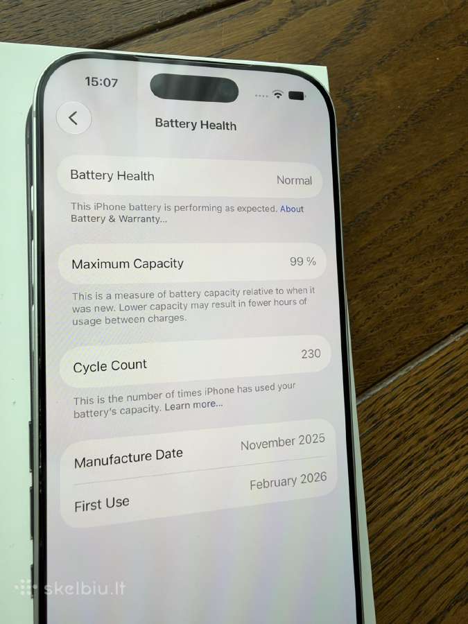 iPhone 17 Pro Silver 256gb - nuotraukos Nr. 9