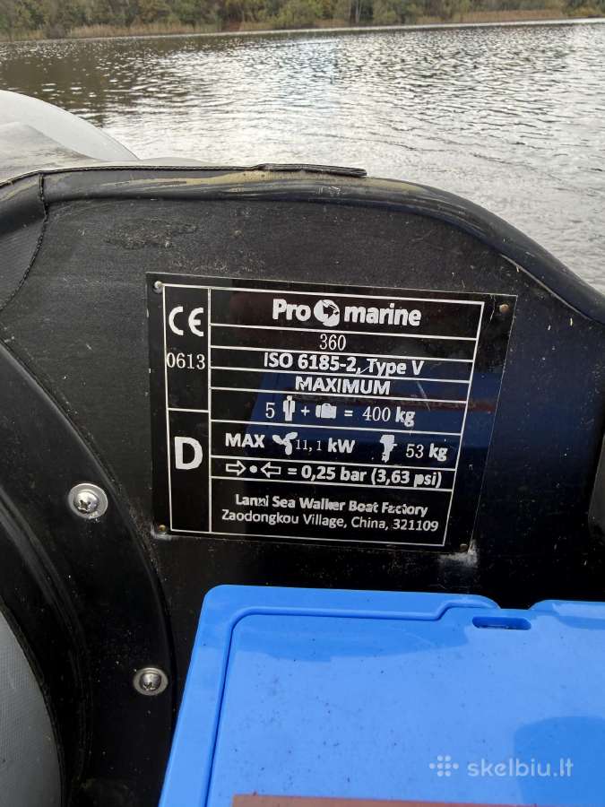 Pro Marine Valtis, Variklis, Akumolius tik 980e - nuotraukos Nr. 7