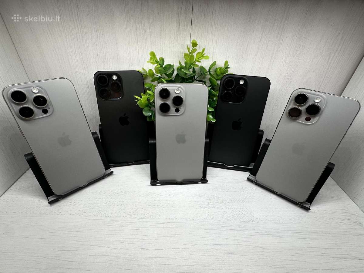 iPhone 15 Pro Max 256gb-512gb Garantija 180 D. - nuotraukos Nr. 4
