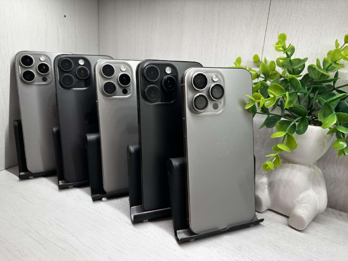 iPhone 15 Pro Max 256gb-512gb Garantija 180 D. - nuotraukos Nr. 5