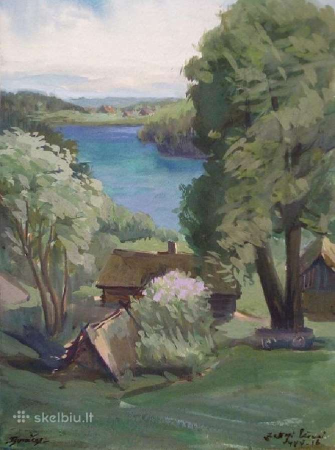 J. Buračas. Du tapybos darbai - nuotraukos Nr. 8