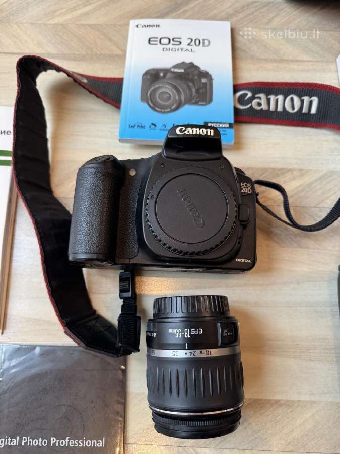 Canon EOS 20d fotoaparato komplektas su 2 objektyv - nuotraukos Nr. 2