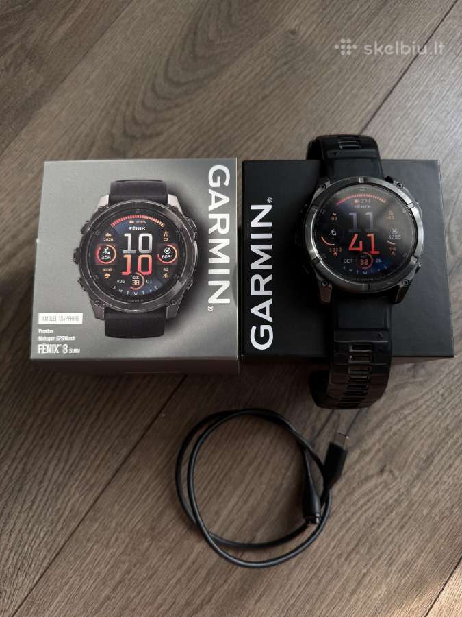 Garmin Fenix 8 51mm Amoled Sapphire Titanium - nuotraukos Nr. 2