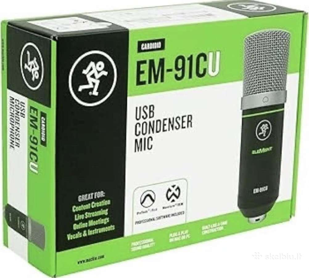 Mackie Em-91cu Usb condencer mikrofonas - nuotraukos Nr. 2