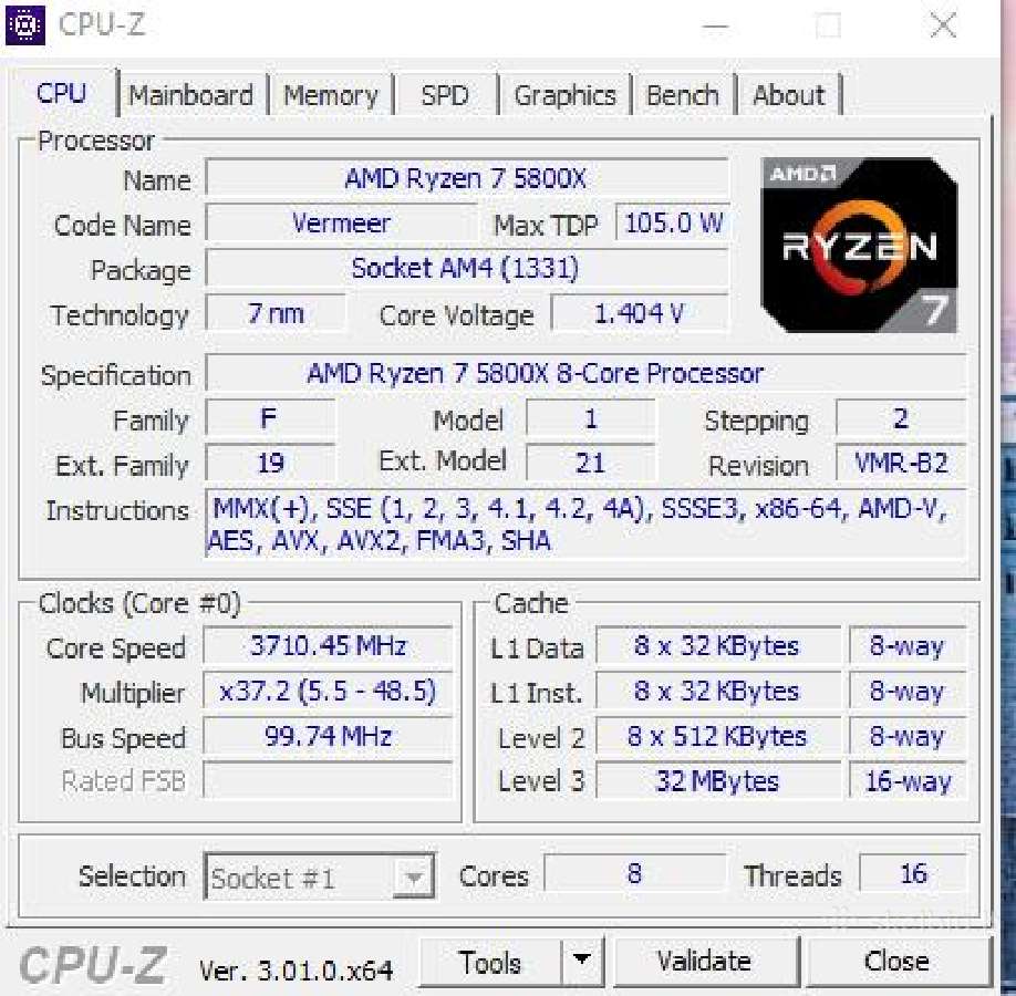 Ryzen 7 5800x - nuotraukos Nr. 3